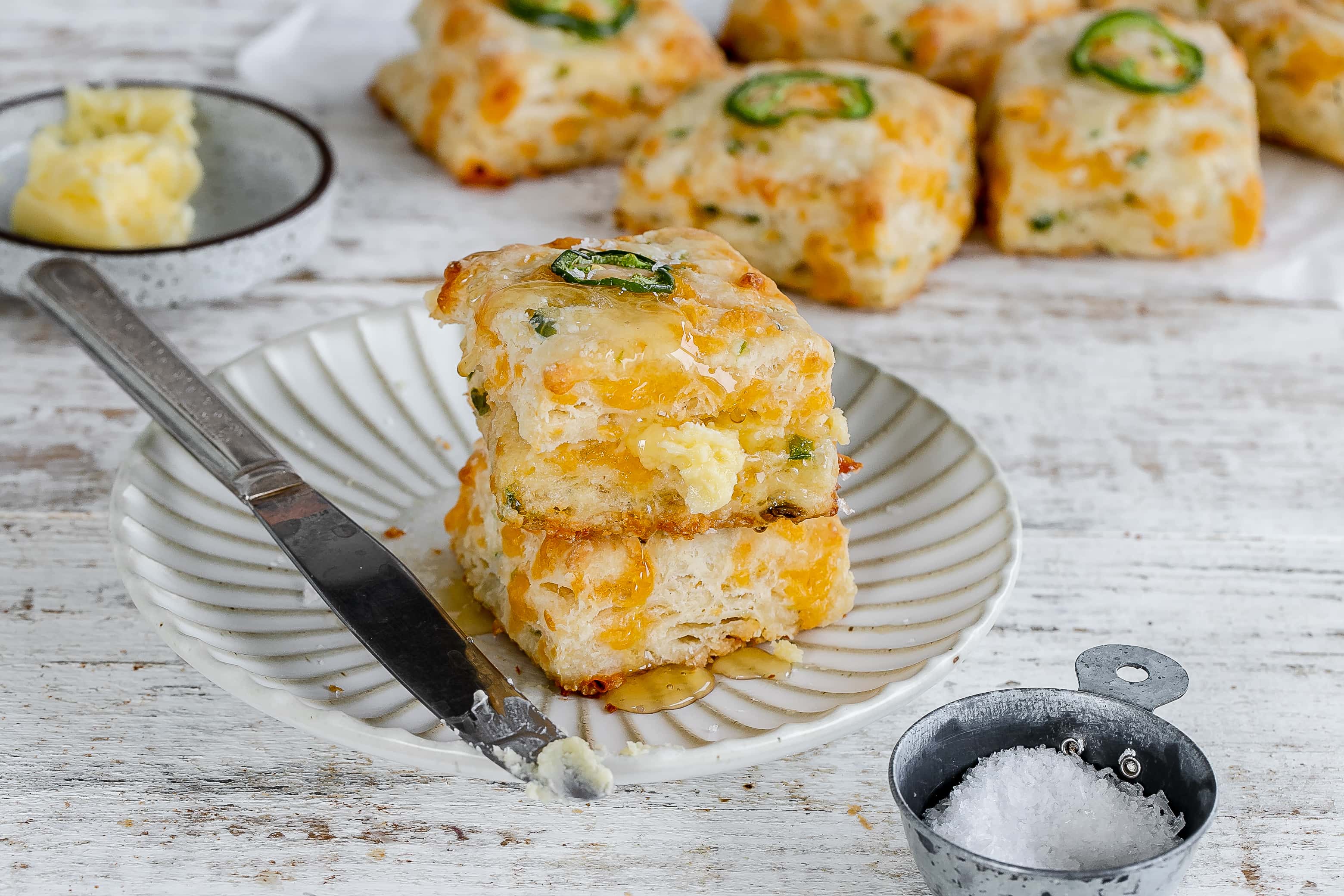 Flaky Jalapeño Cheddar Biscuits