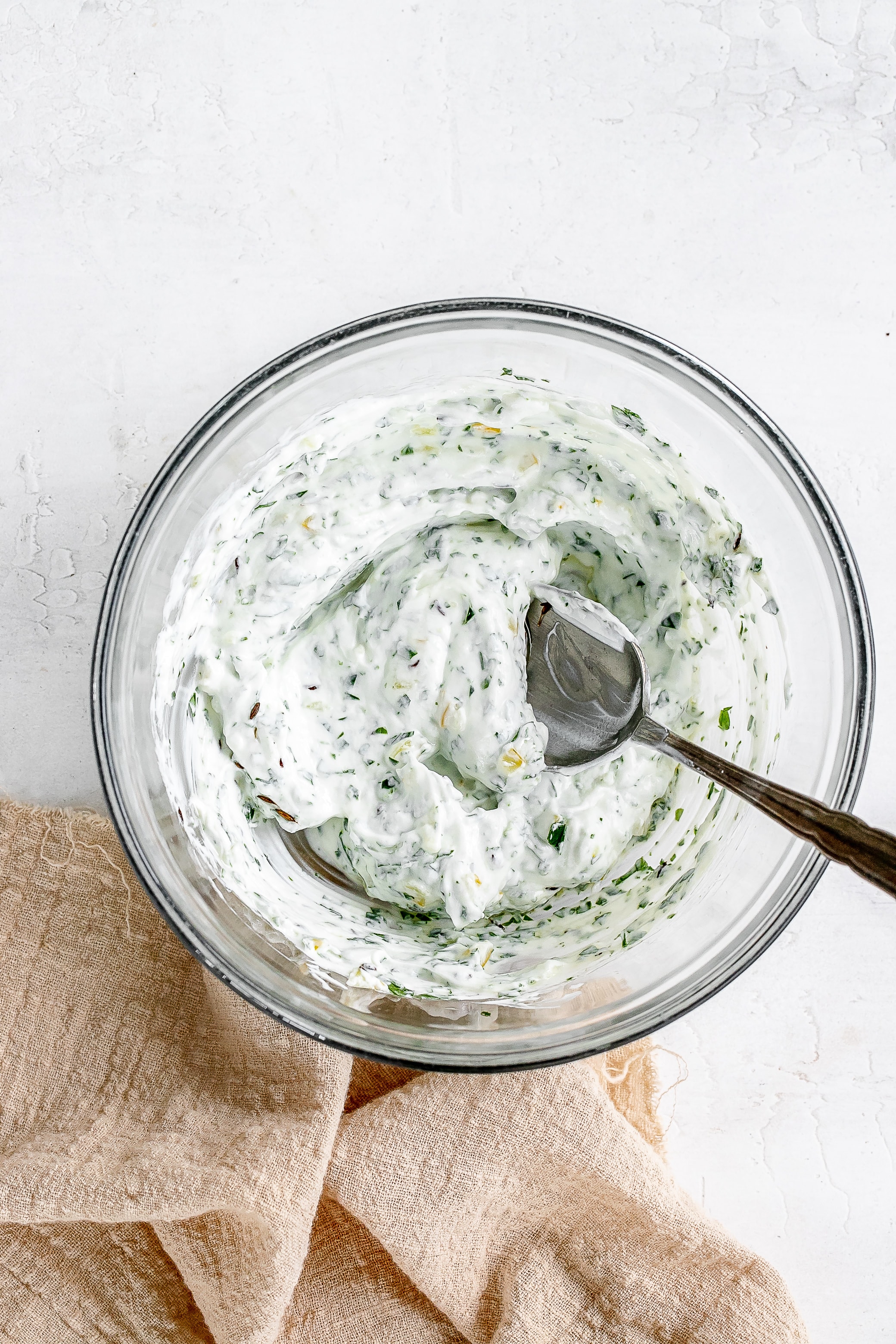 yogurt mixture in a bowl.