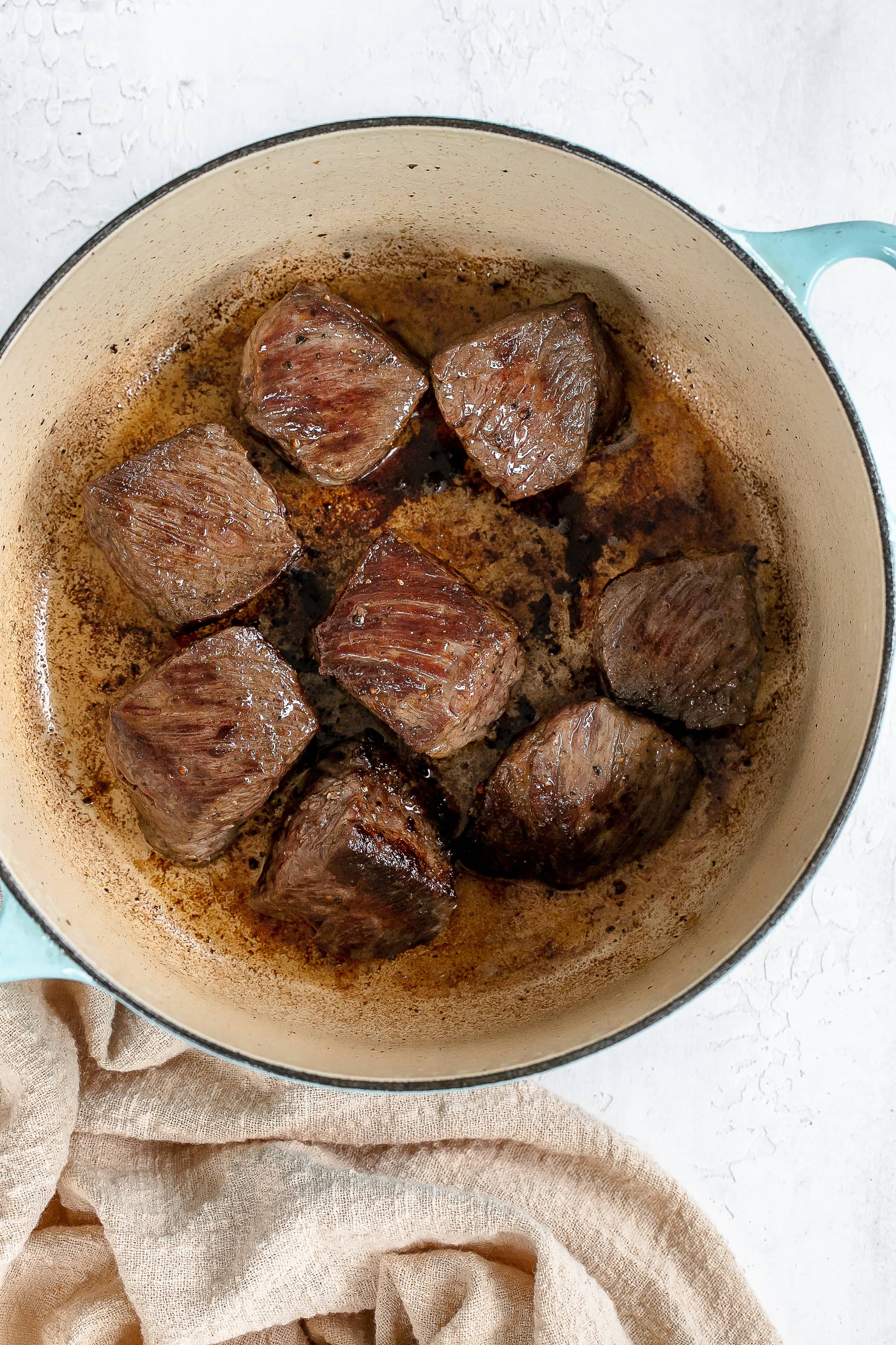 seared short ribs in dutch oven