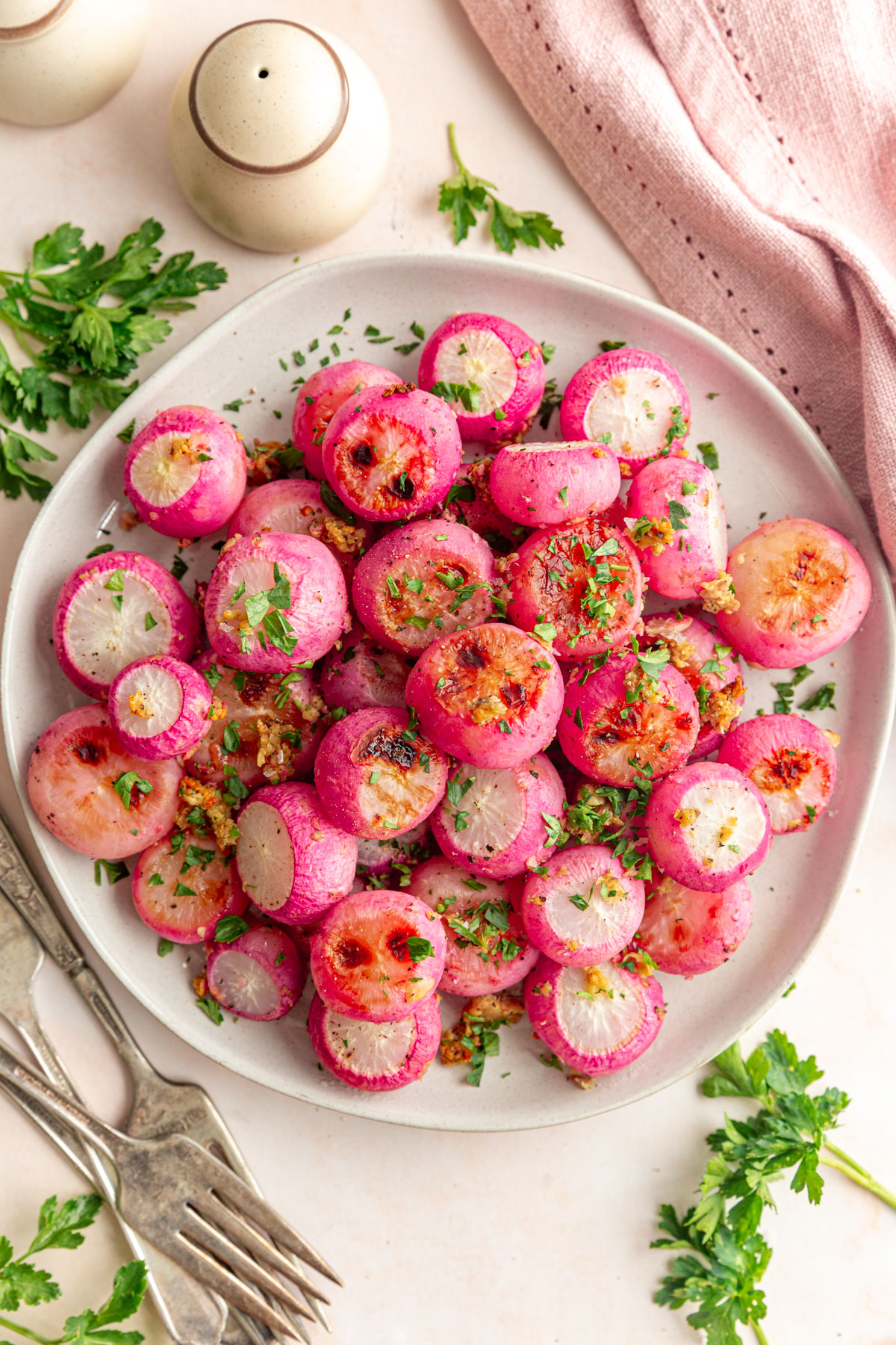 Garlic Roasted Radishes (Whole Roasted)
