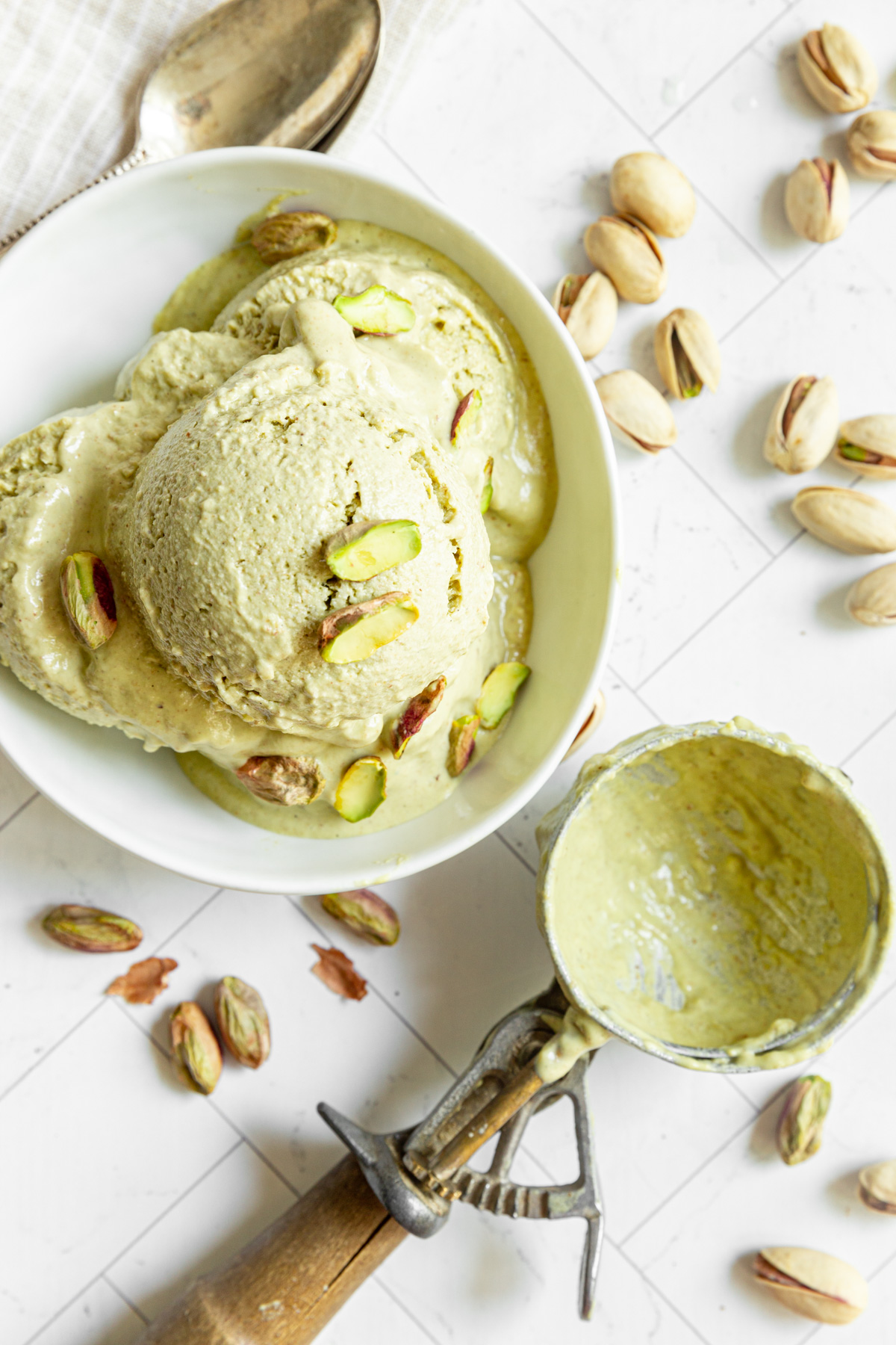 Vegan Pistachio Ice Cream (NoChurn)
