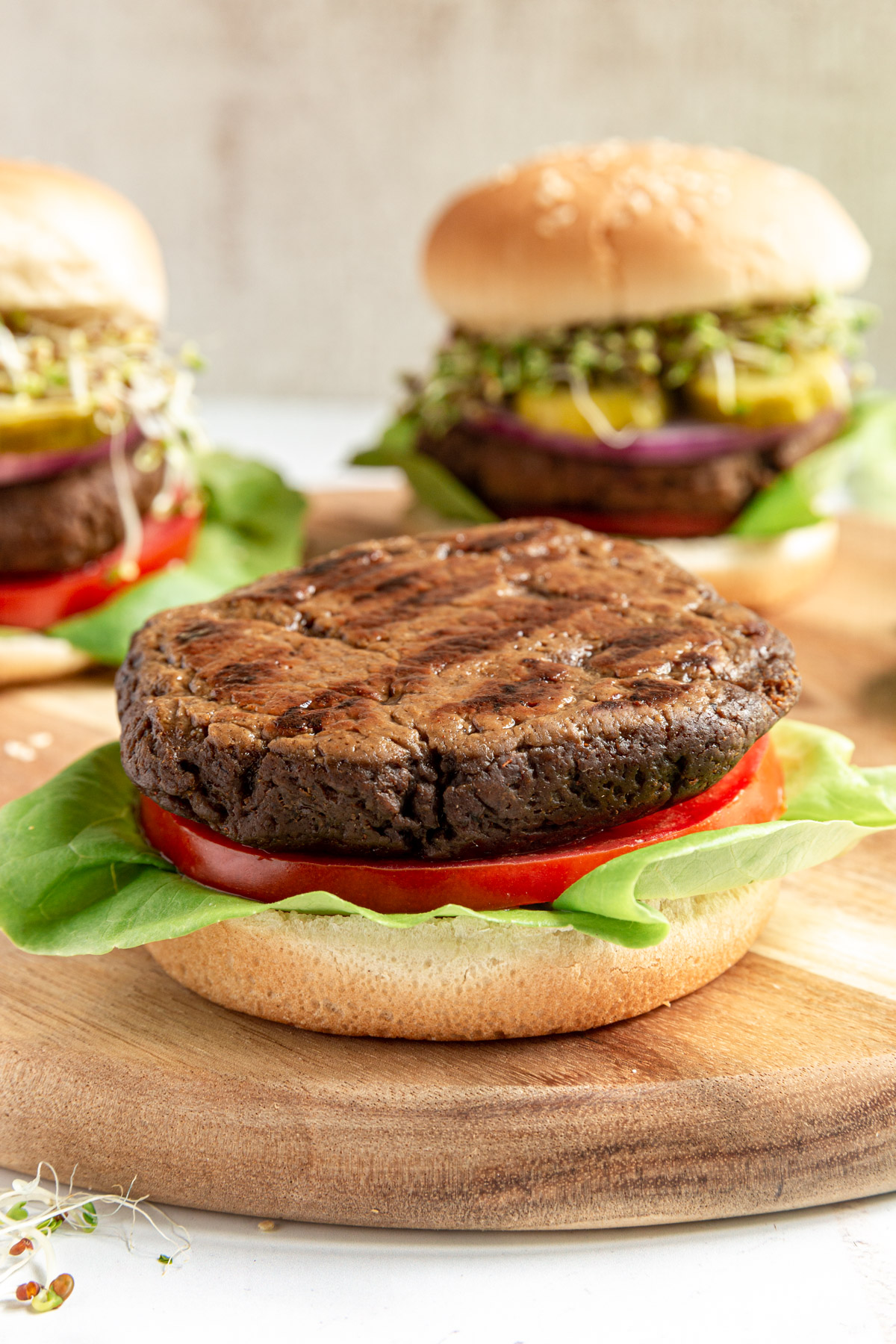 Vegan High Protein Seitan Burgers