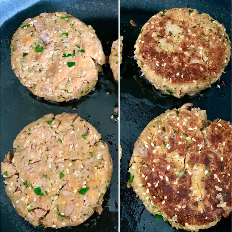 Sweet Chili Tuna Burgers