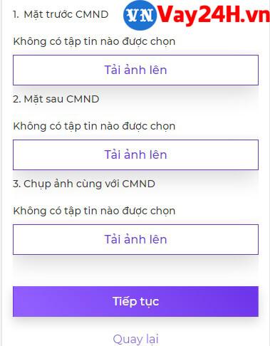 Các bước đăng ký vay tiền MoneyVeo 7