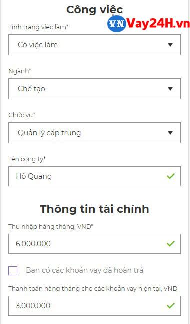 Các bước đăng ký vay tiền MoneyVeo 9