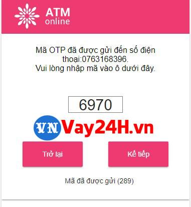 Hướng dẫn vay tiền atm online 1