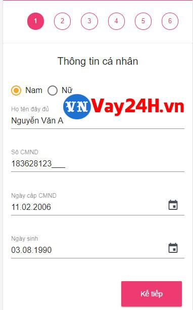 Hướng dẫn vay tiền atm online 2