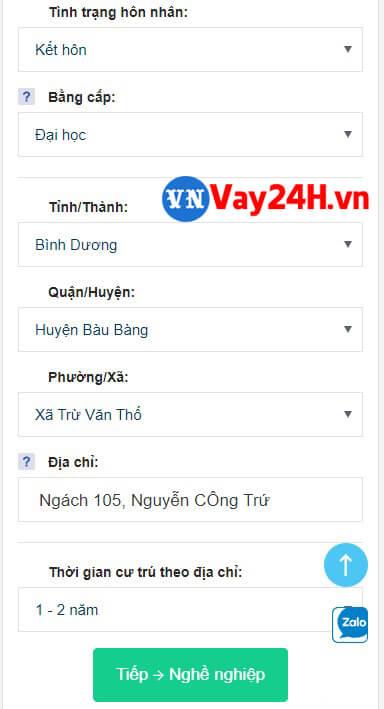 Hướng dẫn vay tiền Oncredit 5