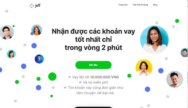 Ưu điểm khi vay tiền jeff app