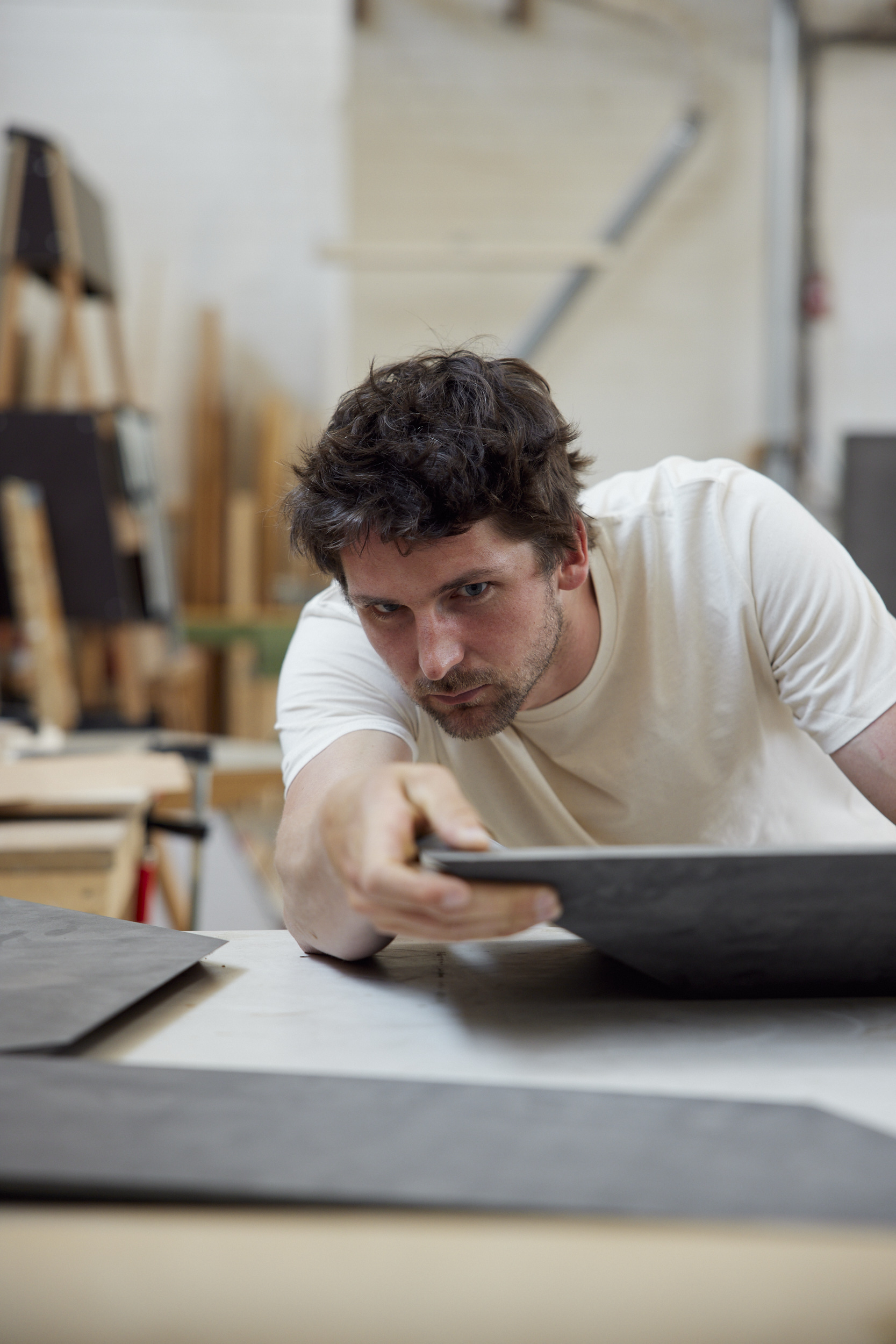 Jonas bei der Arbeit