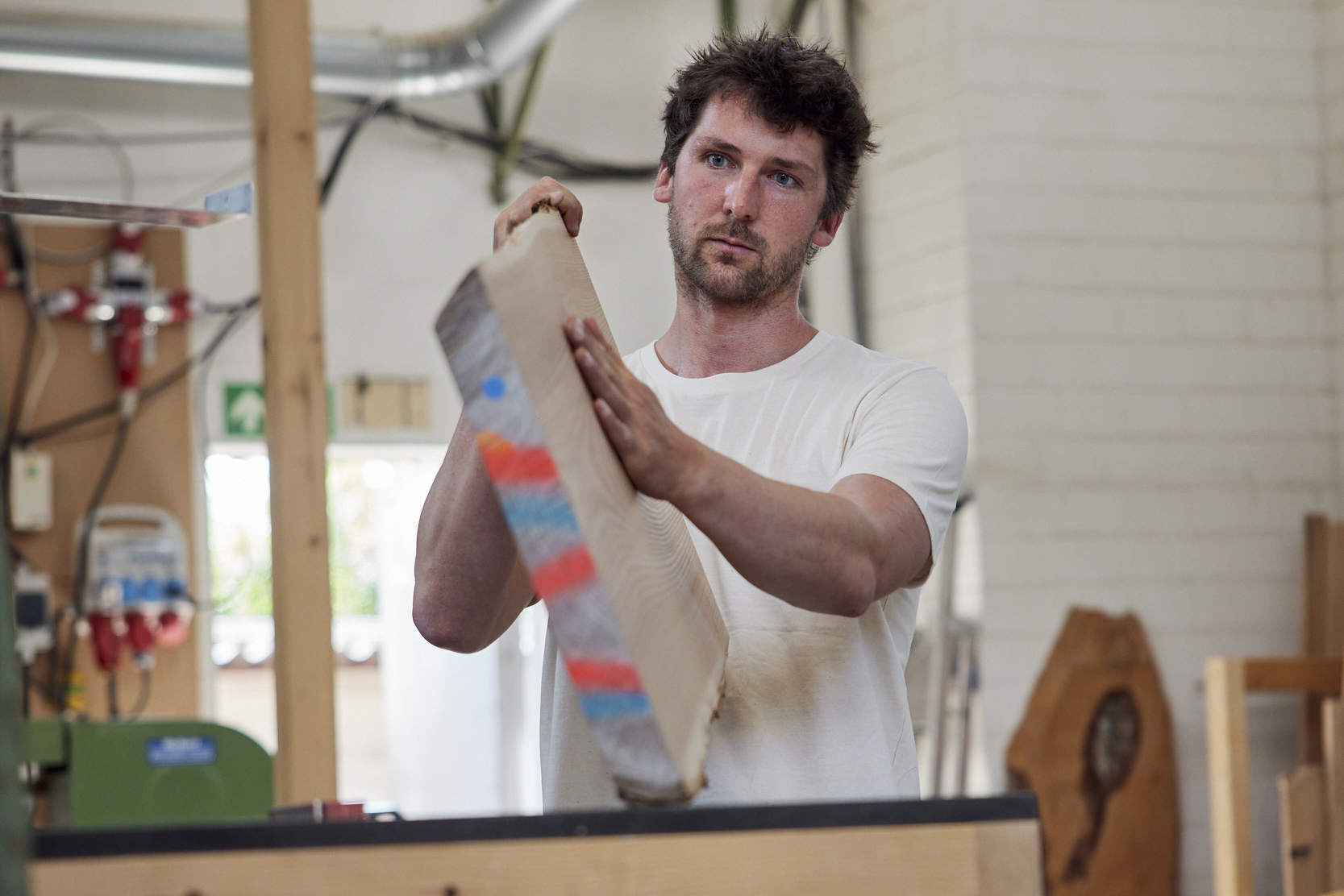 Jonas bei der Arbeit