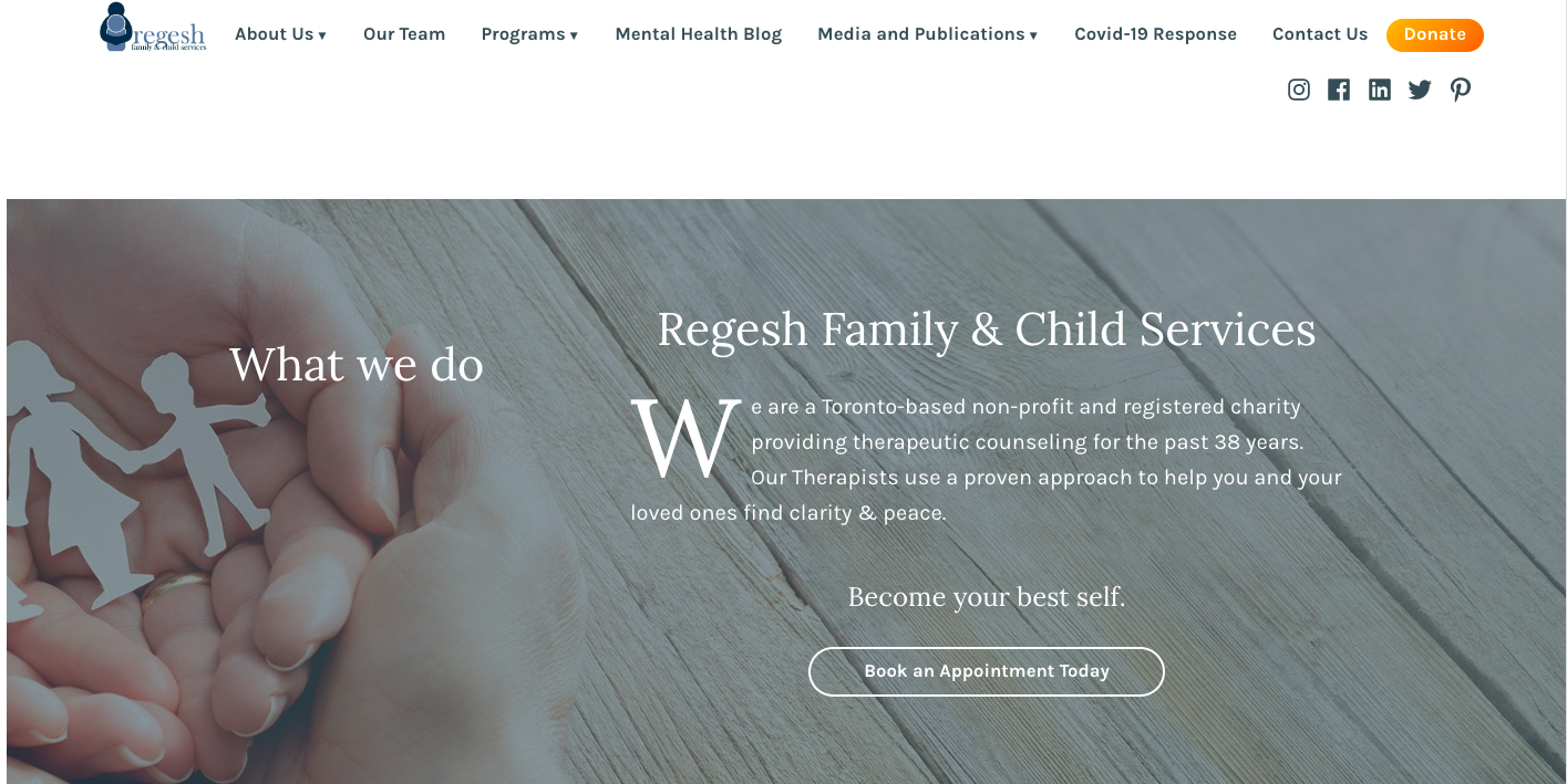 Regesh Family & Child Services Homepage