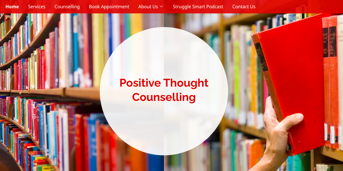 Positive Thought Counselling Homepage
