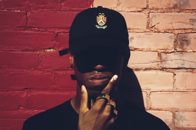 man, afro american, cap