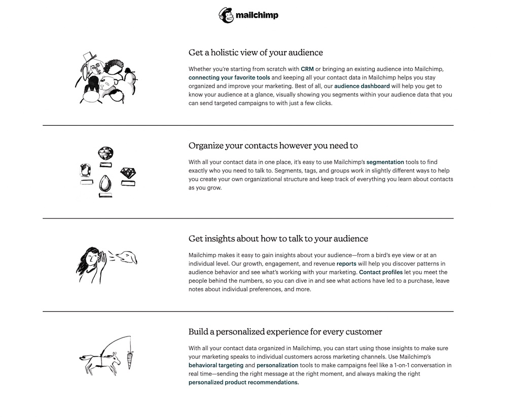 mailchimp product description