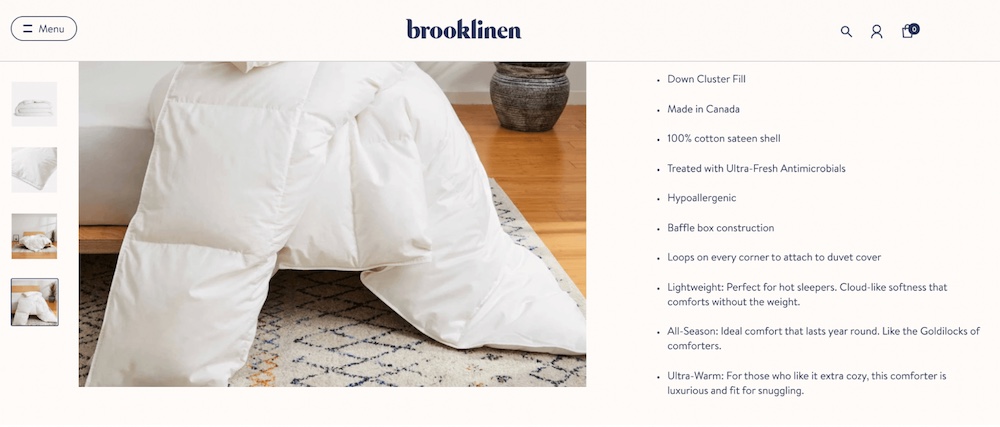 brooklinen product description