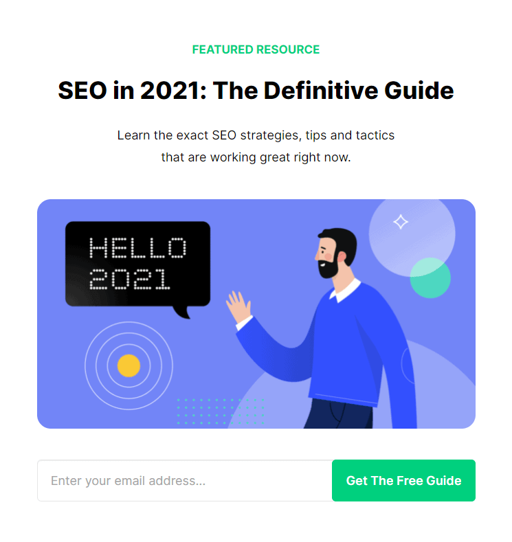 Backlinko 2021 SEO Guide - Cornerstone Content Example