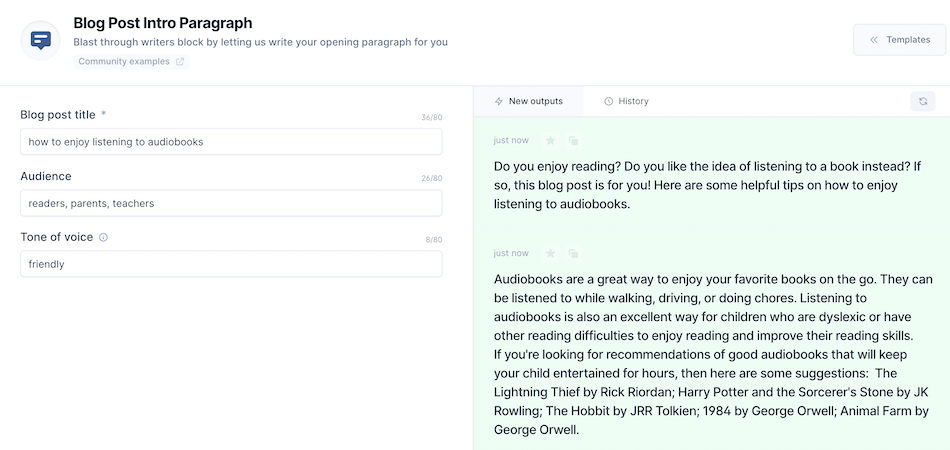 Jarvis blog post intro paragraph template
