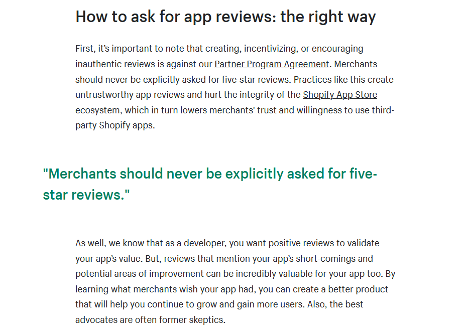 Shopify how-to article example