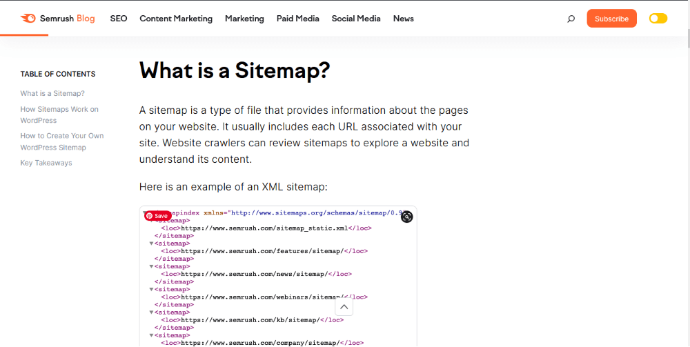 Semrush how-to article example