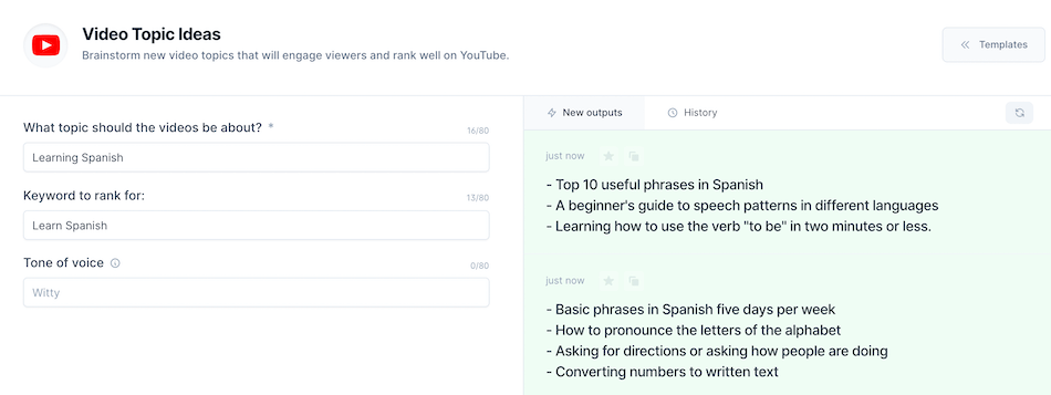 jarvis vdeo topic idea template