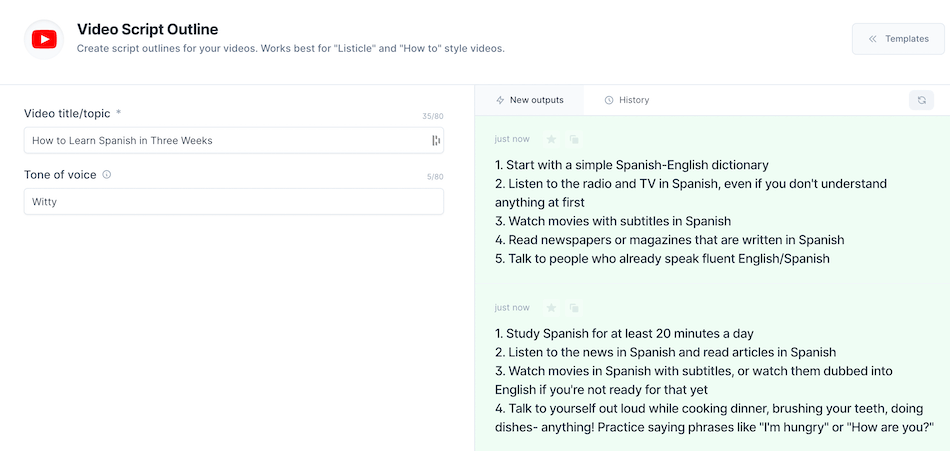 jarvis video script template