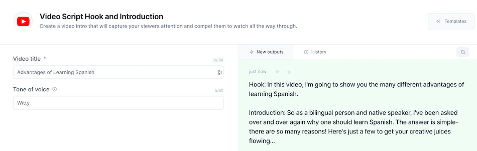 jarvis video script hook template