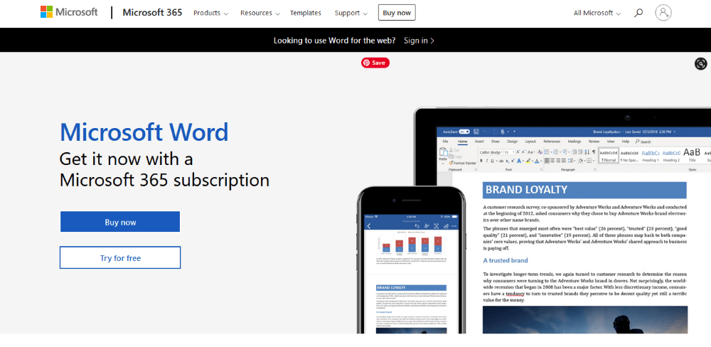 Microsoft Word software for writing a book