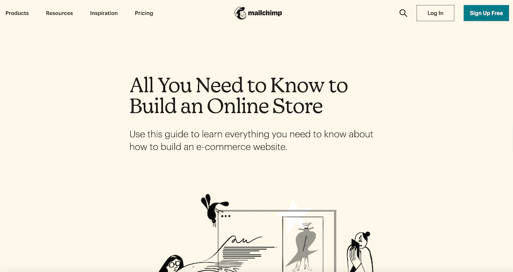 Mailchimp long form content example