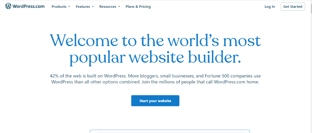 Wordpress - writing copy for websites example