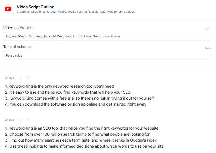 Jarvis Video Script Outline Example 1