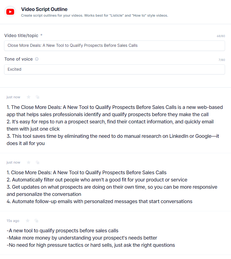 Jarvis Video Script Outline Example 2