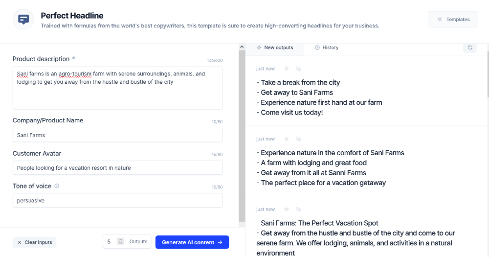 Jarvis Perfect Headline template- how to write a brochure