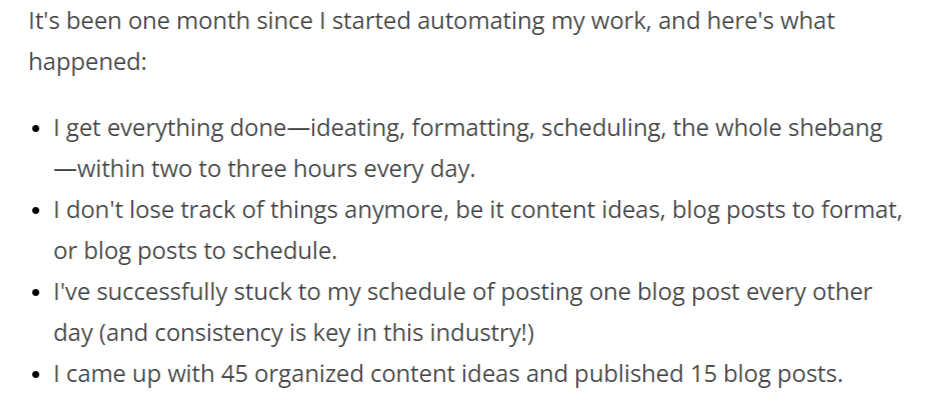 examples of bullet points Zapier blog