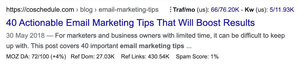 CoSchedule SEO title example