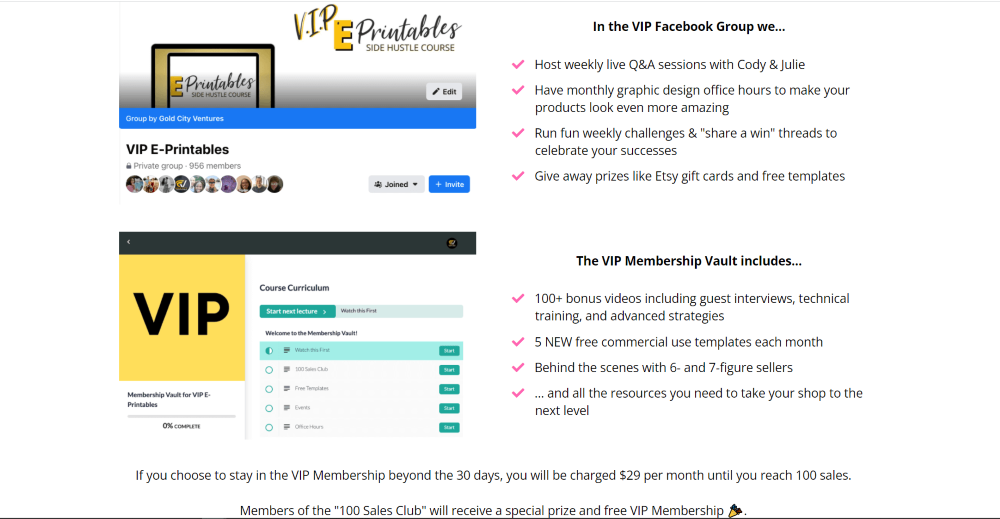 VIP Printables- How to monetize a blog