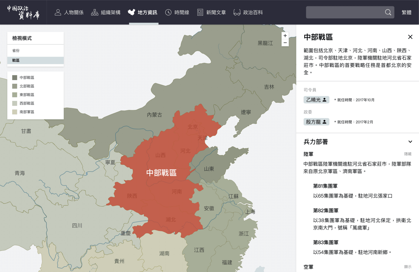 PRC Political Database