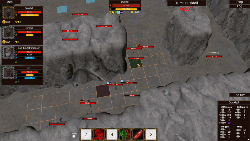 Screenshot of game development process