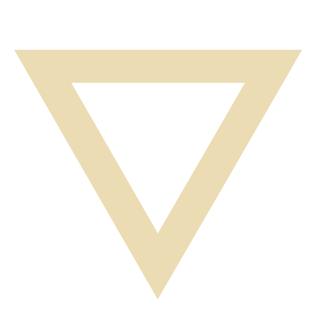 Upside-down triangle