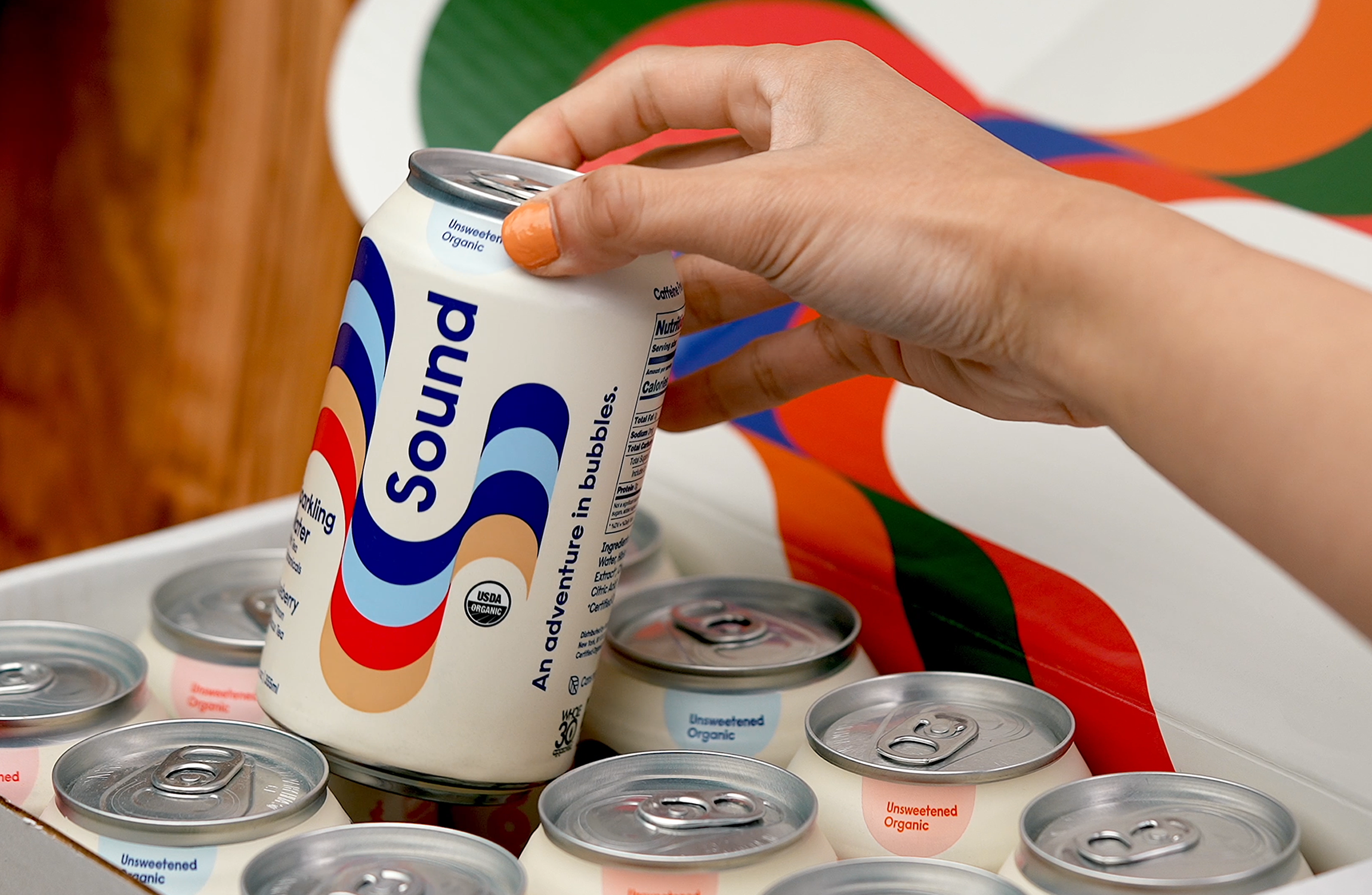 sound brands unsweetened and organic sparkling water