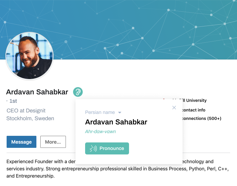 New design for the NameShouts Chrome Extension