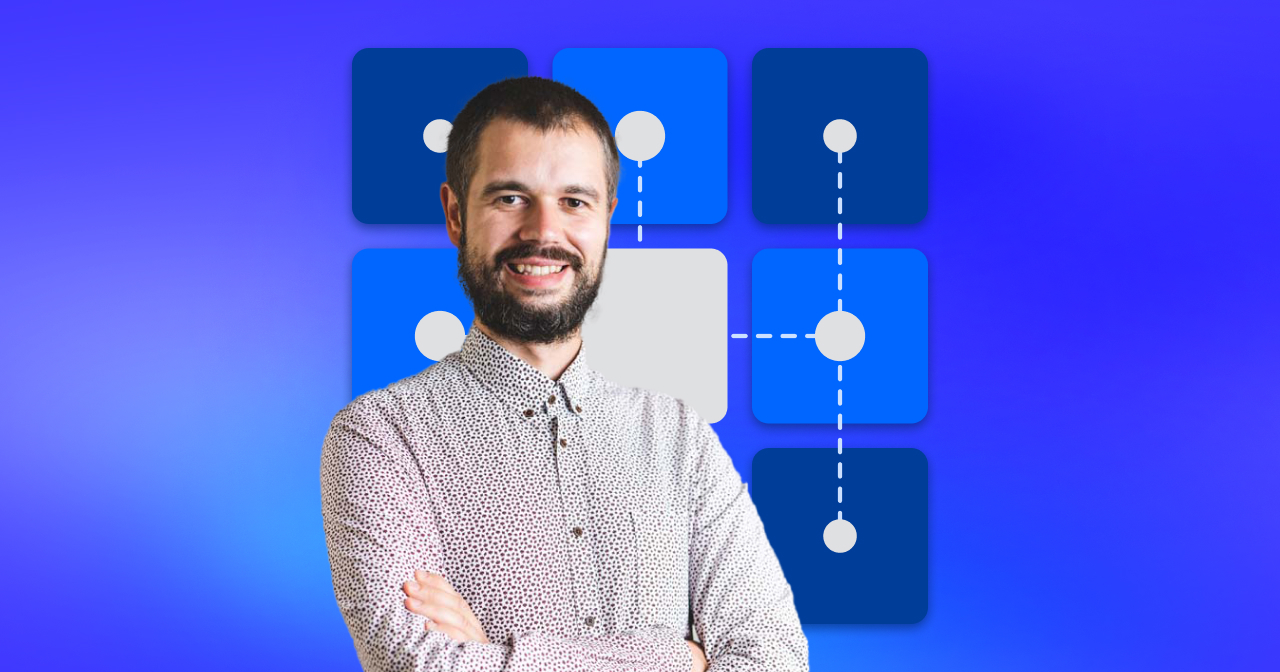 That's a photo of an expert who answered questions about microservices and monolith comparison