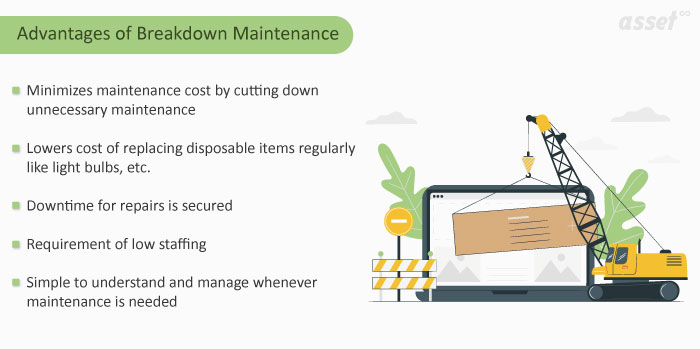 Advantages of Breakdown Maintenance