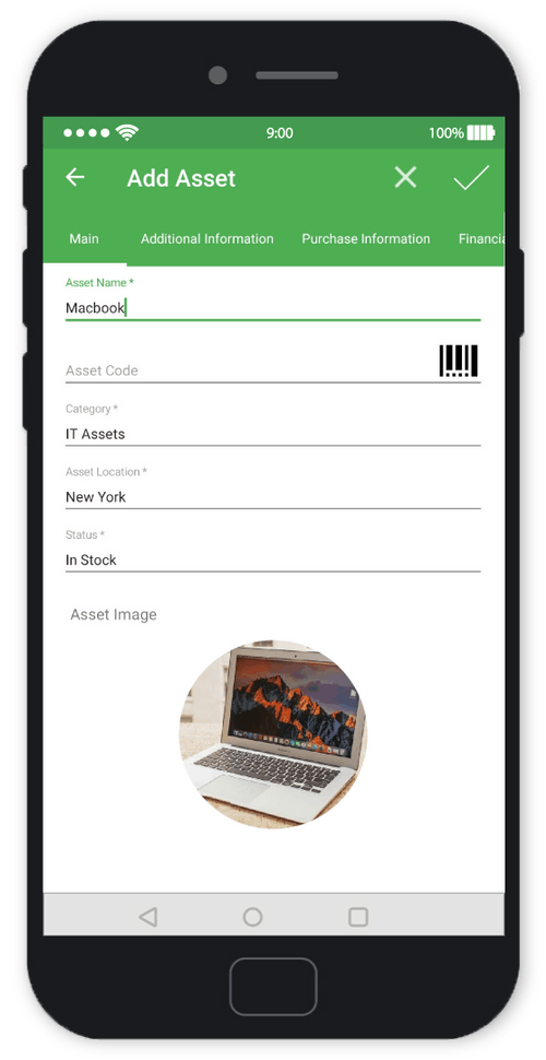 Asset Tracking and Management App Mobile App Solution Asset Infinity