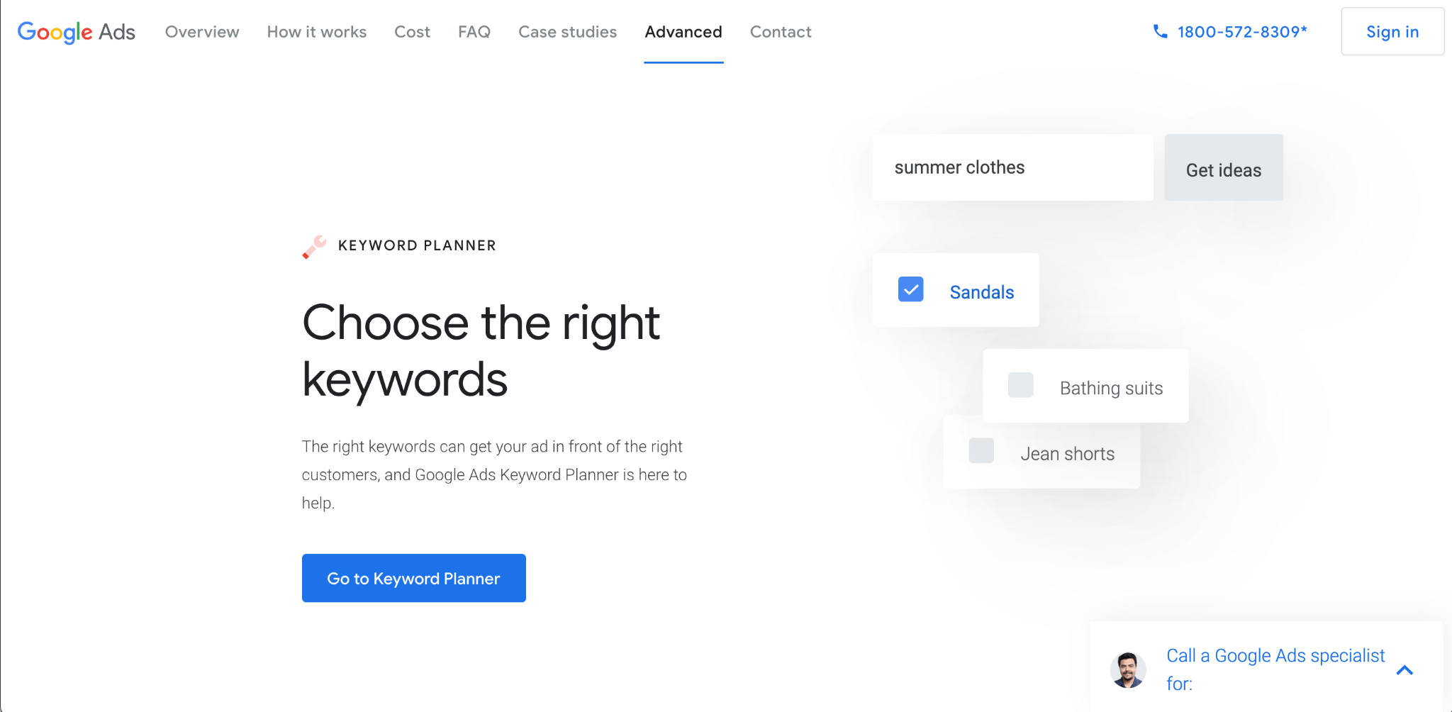 Google Ads Keyword Planner