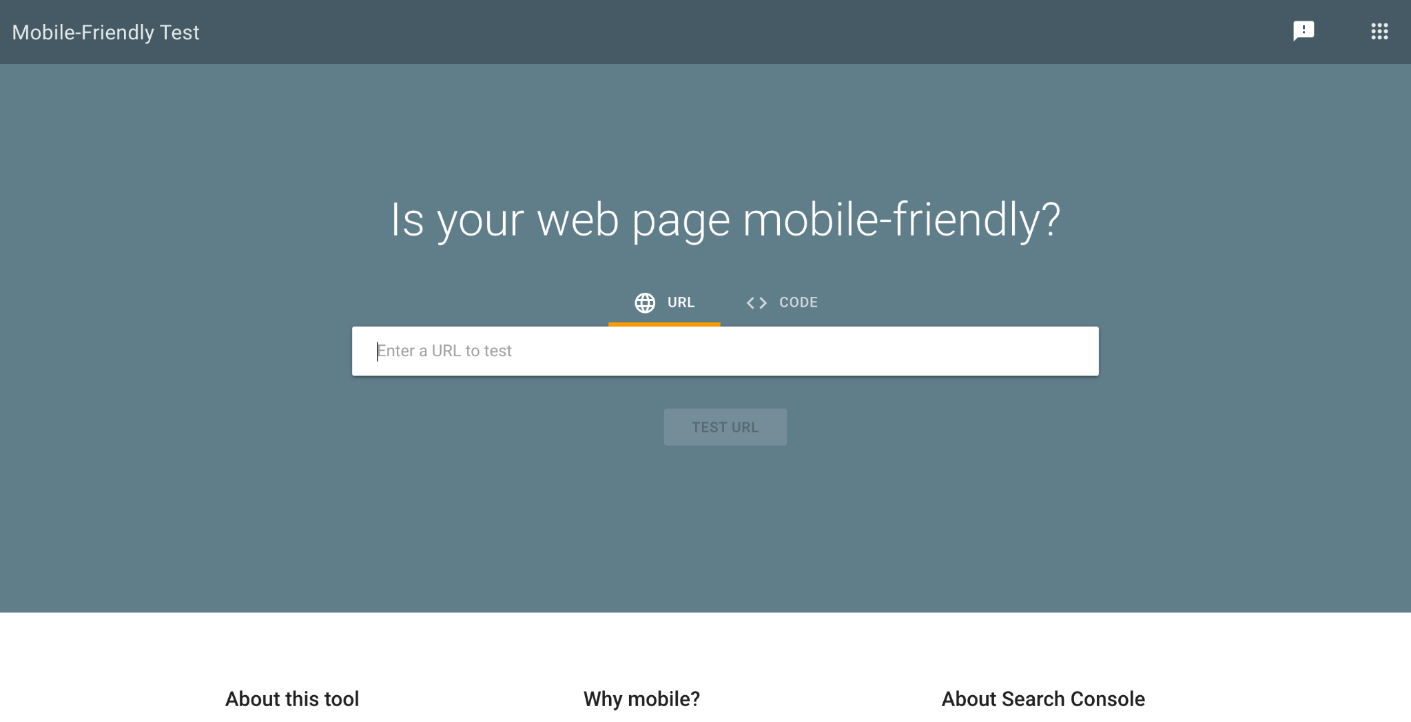 Google Mobile-Friendly Test