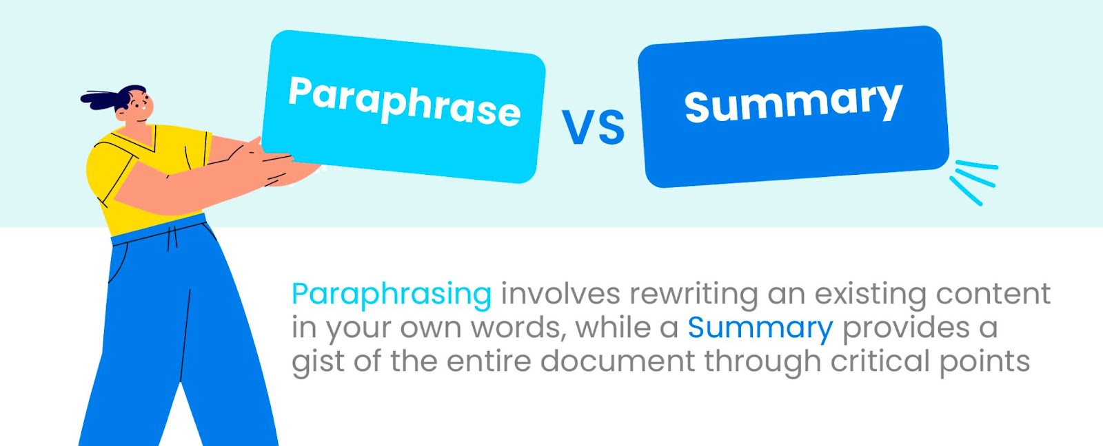 paraphrase vs summary