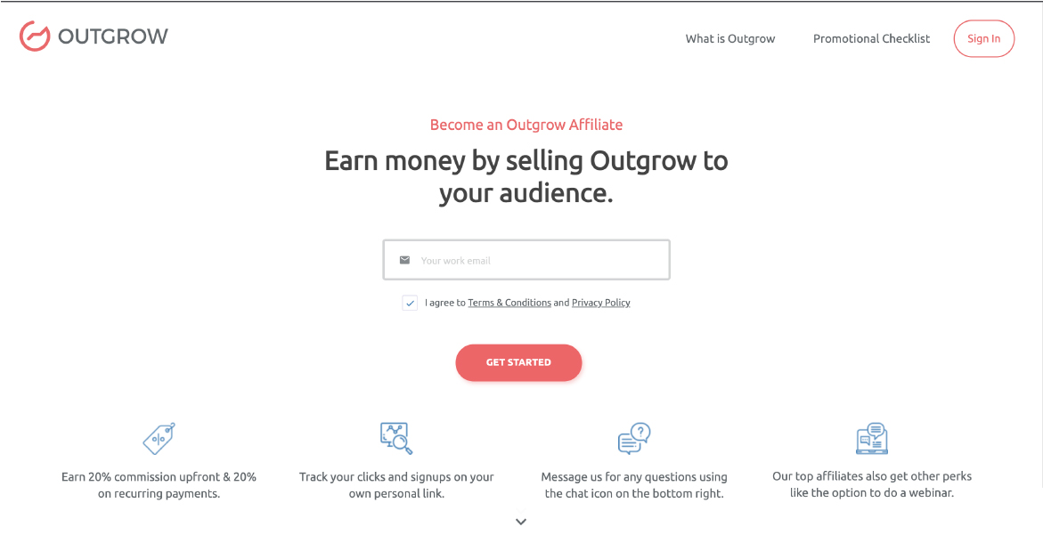 Outgrow Affiliate Program