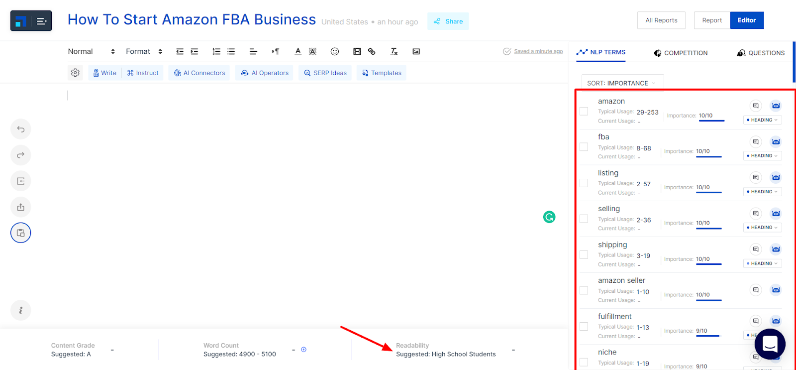 Include competitor URLs and examples