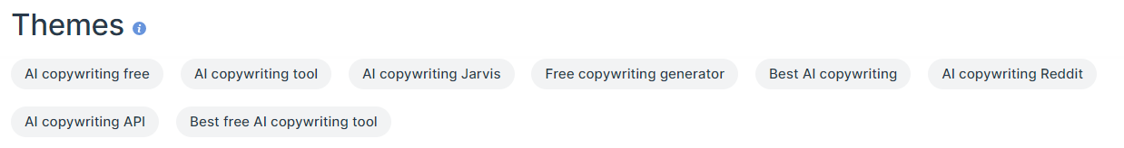 Pick out the thematic keywords